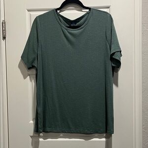 Old Navy Textured Green Short Sleeve Tee